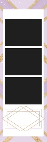 Φωτογραφία με το μοντέρνο template Purple Gold, με μωβ και χρυσές αποχρώσεις