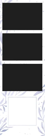 Φωτογραφία με το κλασικό template Blue Leaves, με μπλε φύλλα και διακριτικό σχεδιασμό