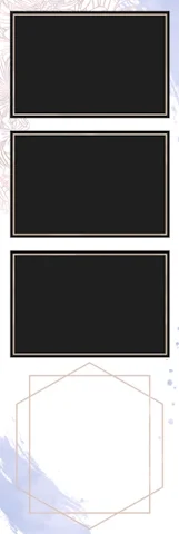 Φωτογραφία με το template Simple Blue Gold, με μινιμαλιστικό σχεδιασμό σε αποχρώσεις του μπλε και του χρυσού σε ένα απλό φόντο