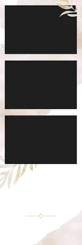 Φωτογραφία με το κλασικό template Gold Leaves, με χρυσά φύλλα και διακριτικό σχεδιασμό