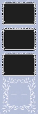 Φωτογραφία με το κλασικό template Blue Lace, με μπλε δαντέλα και διακριτικό σχεδιασμό