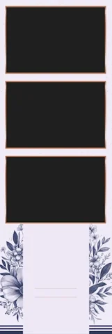 Φωτογραφία με το κλασικό template Bronze Blue, που περιλαμβάνει φλοράλ εικόνες και αποχρώσεις χάλκινου μπλε